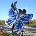 Garden metal craft animal statue stainless steel butterfly sculpture